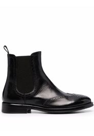 Alberto Fasciani brogue detailing chelsea boots - Nero