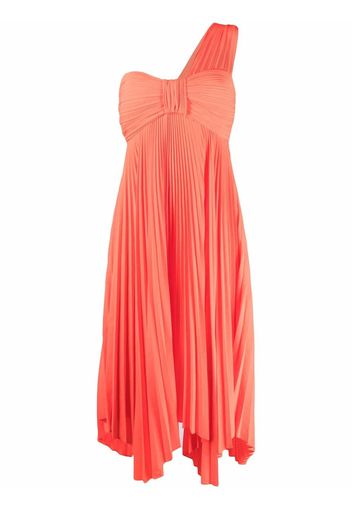 A.L.C. one-shoulder plisse dress - Arancione