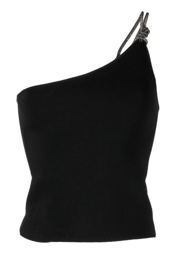 A.L.C. knotted one-shoulder top - Nero