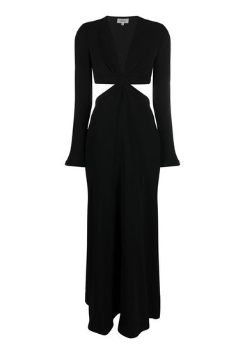 A.L.C. cut-out long-sleeved maxi dress - Nero