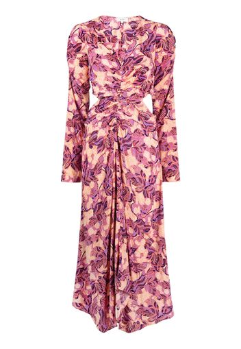 A.L.C. Mona floral-print flared dress - Multicolore