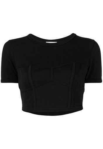 A.L.C. Wren round-neck cropped T-shirt - Nero