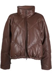 A.L.C. Morrison high-neck padded jacket - Marrone