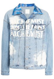 Alchemist logo-print denim jacket - Blu