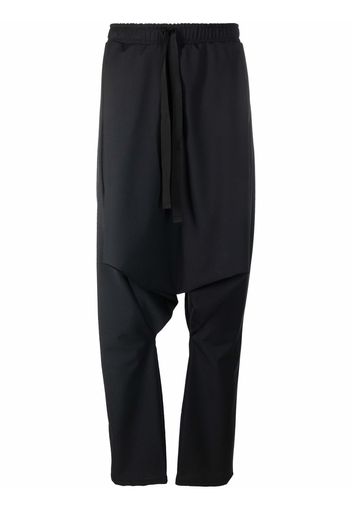 Alchemy drop-crotch drawstring trousers - Nero