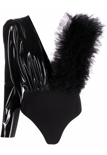 Alchemy Lia ruffle-detail bodysuit - Nero