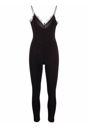 Alchemy lace-trim bodysuit - Nero