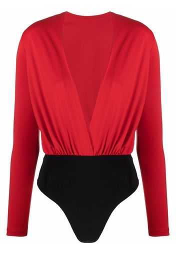 Alchemy Lia two-tone bodysuit - Rosso