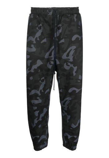 Alchemy camouflage-print tapered trousers - Nero