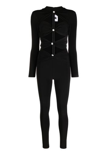 Alchemy x Lia Aram cut-out detail jumpsuit - Nero