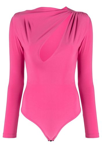 Alchemy cut-out long-sleeve bodysuit - Rosa