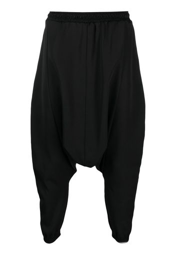 Alchemy cropped drop crotch trousers - Nero