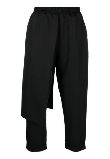 Alchemy layered cropped trousers - Nero