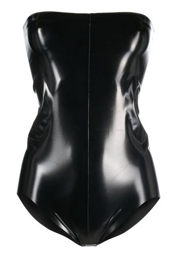 Alchemy faux-leather bodysuit - Nero