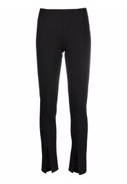 Alchemy front-slit slim-fit trousers - Nero