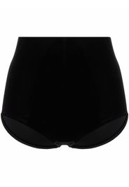 Alchemy high-waisted velvet briefs - Nero