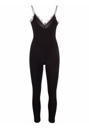 Alchemy lace-trim bodysuit - Nero