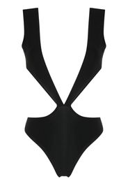 Alchemy x Lia Aram plunging V-neck bodysuit - Nero