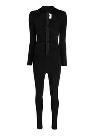 Alchemy x Lia Aram cut-out detail jumpsuit - Nero