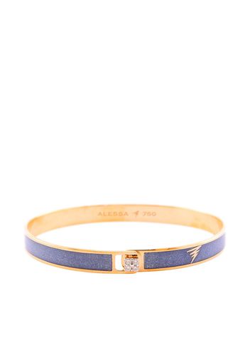 Alessa 18kt rose gold Spectrum enamel and diamond bangle - Rosa