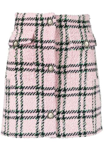 Alessandra Rich check-pattern mini-skirt - Rosa