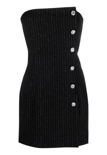 Alessandra Rich pinstripe mini dress - Nero