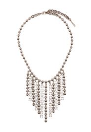 Alessandra Rich crystal-embellished drop necklace - Argento