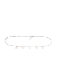 Alessandra Rich crystal heart belt - Argento