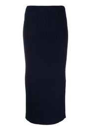 Alessandra Rich cable-knit pencil skirt - Blu