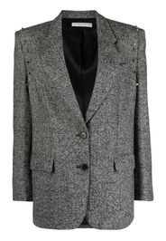 Alessandra Rich oversized herringbone blazer - Nero