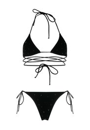 Alessandra Rich crystal-embellished bikini - Nero