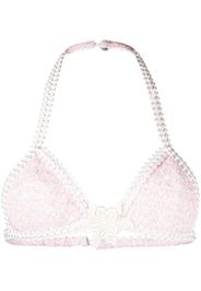 Alessandra Rich Bralette in pizzo - Rosa