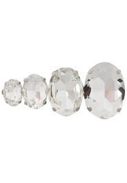 Alessandra Rich crystal-embellished hair pin - Argento