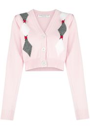 Alessandra Rich Cardigan a fiori - Rosa