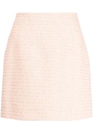 Alessandra Rich sequin-embellished tweed miniskirt - Rosa