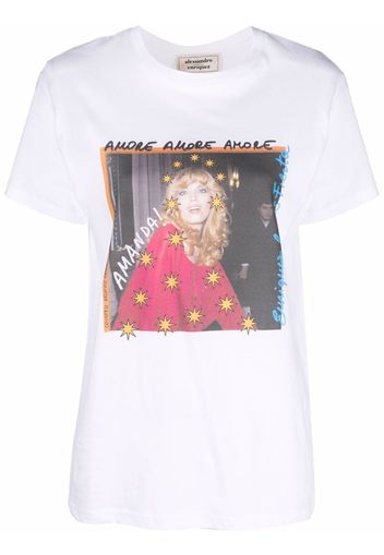 alessandro enriquez photo print T-shirt - Bianco