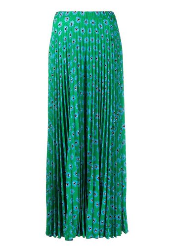 alessandro enriquez graphic-print pleated trousers - Verde