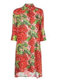 alessandro enriquez floral-print shirt dress - Rosa