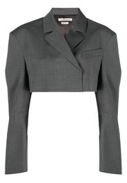 ALESSANDRO VIGILANTE Blazer crop - Grigio