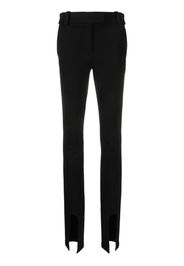 ALESSANDRO VIGILANTE cut-out slim-cut trousers - Nero