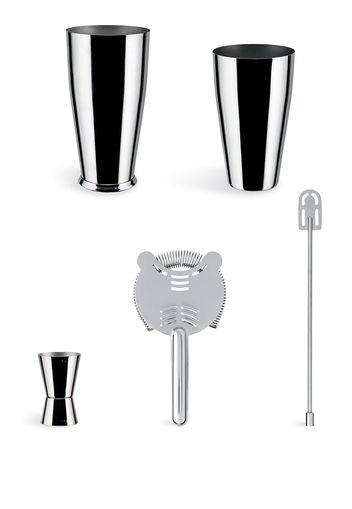 Alessi Boston cocktail shaker gift set (set of 4) - Argento