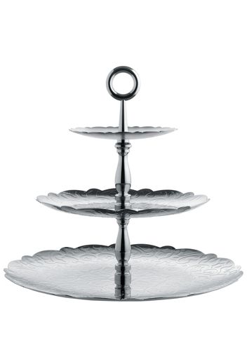 Alessi Dressed three-dish cake stand - Argento