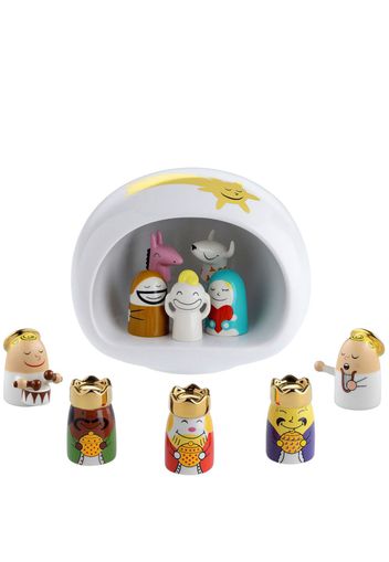 Alessi Set di 10 decorazioni per presepe - Bianco