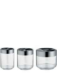 Alessi glass jars (set of three) - Argento