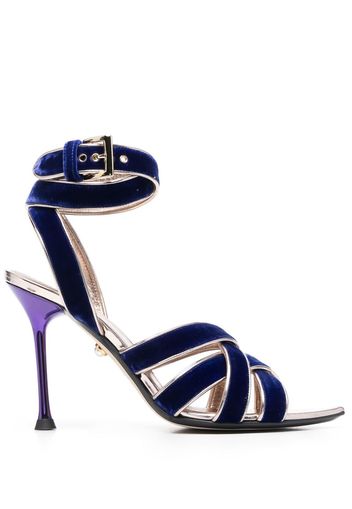 Alevì 105mm strappy leather sandals - Blu