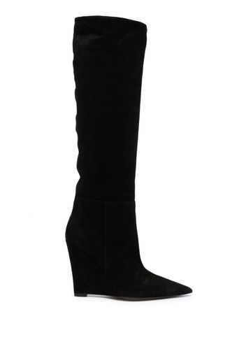 Alevì 110mm suede knee-high boots - Nero