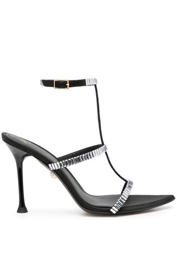 Alevì Lisa 95mm crystal-embellished sandals - Nero