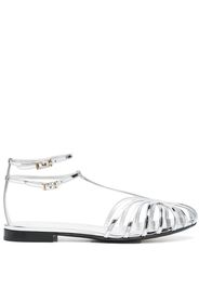 Alevì strappy cut-out leather sandals - Argento