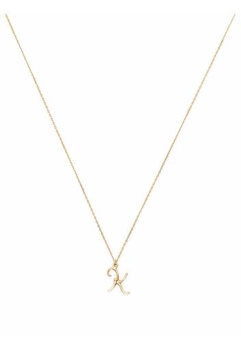 Alex Monroe Collana in oro 18kt Enchanted Twig Alphabet K