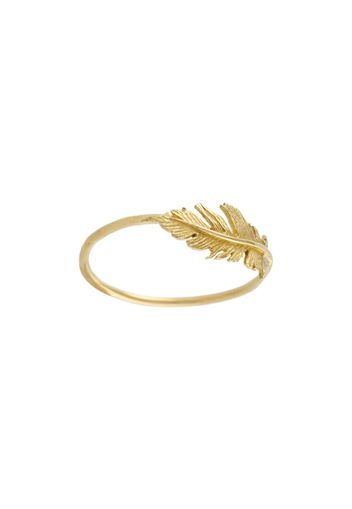 18kt yellow gold Plume ring